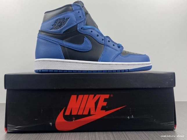 Rep OG 1 555088-404 'Dark Air High Blue' Jordan Retro Marina 0822